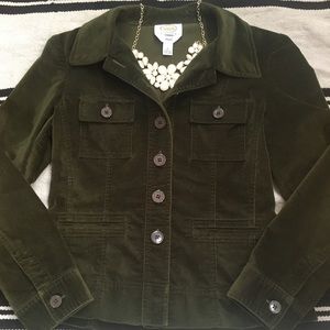 Talbots velvet blazer